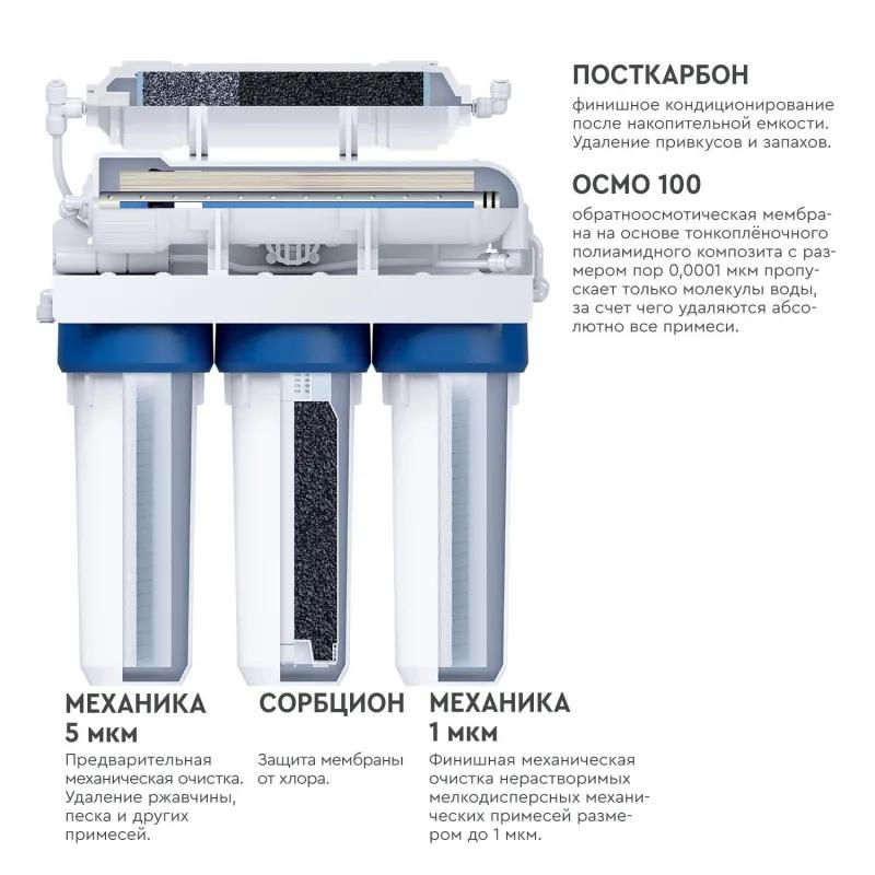 Водоочиститель под мойку пятиступенчатый БАРЬЕР ПРОФИ Осмо 100
