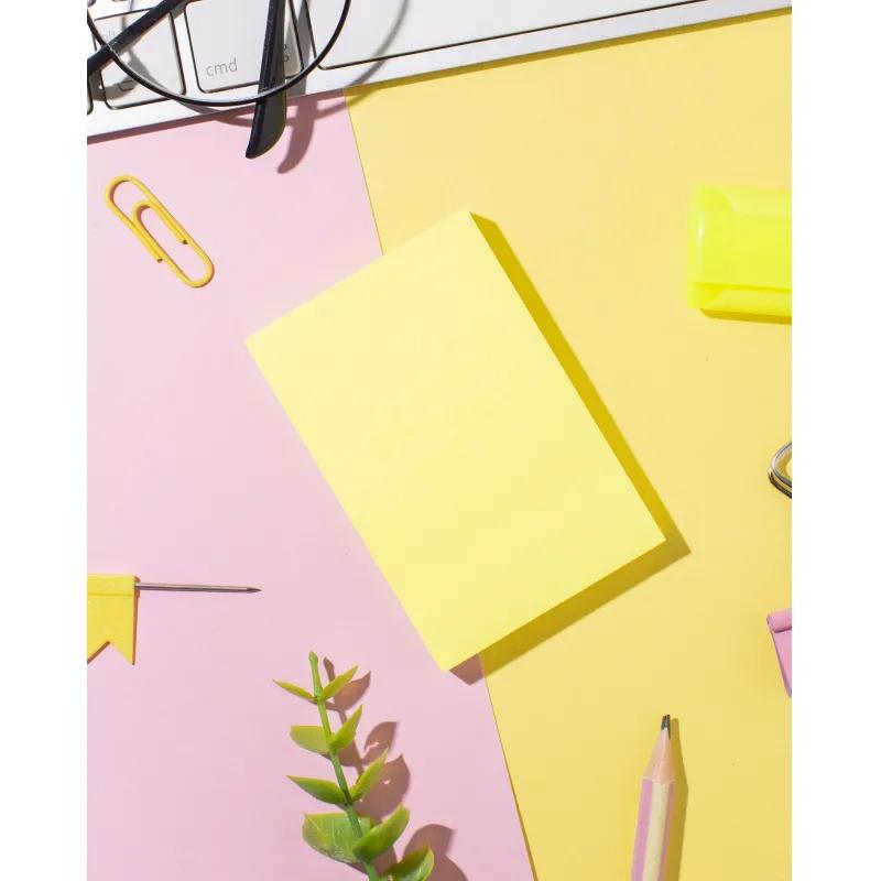 Стикеры с клеев. краем 76х51, неон, желтый  100л