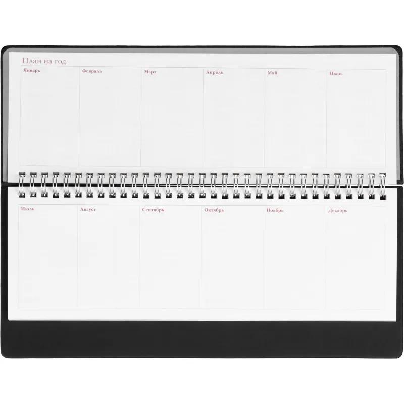 Планинг датированный 2026 ГР. VELVET черный 3-365/04