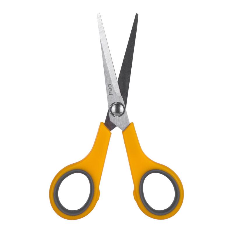 Ножницы Deli E6005 Soft-touch офисные 140мм сталь ассорти блистер