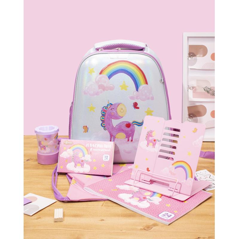 Подставка для книг Волшебный Единорог,металл19x15,5x20см,6настроек