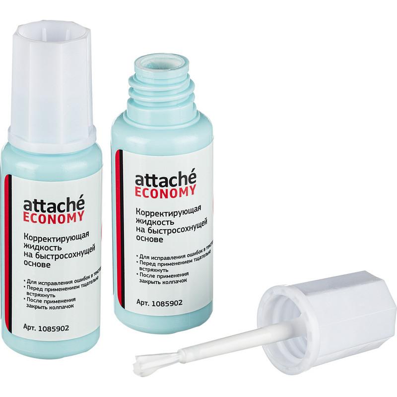 Корректирующая жидкость 12г Attache Economy быстросохнущая основа кисточка
