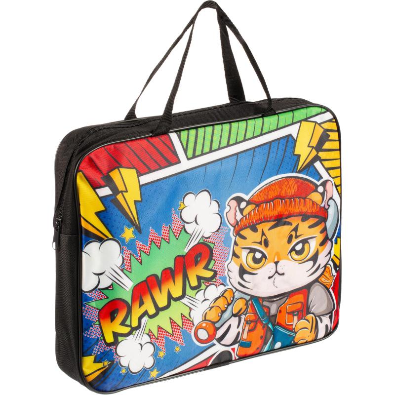 Папка школьника А4 с ручками ПШ-11, МОДНЫЙ ТИГРЕНОК