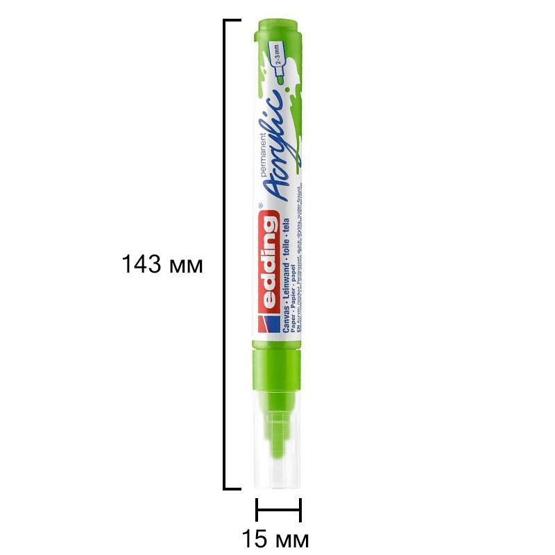 Маркер акриловый Edding 5100/927.кругл.нак. 2-3 мм. Цвет Желто-зеленый