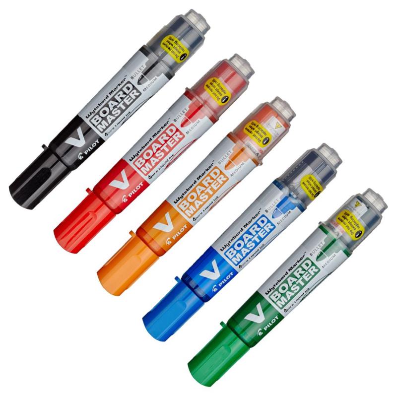 Набор маркеров для белых досок PILOT WBA-VBM-M-S5 набор 5цв