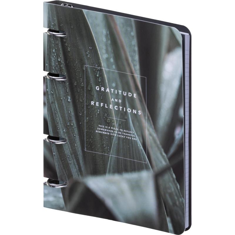 Тетрадь общая, BS, 155х212мм, 80л., клетка, кольца, Botanica, агава N4227