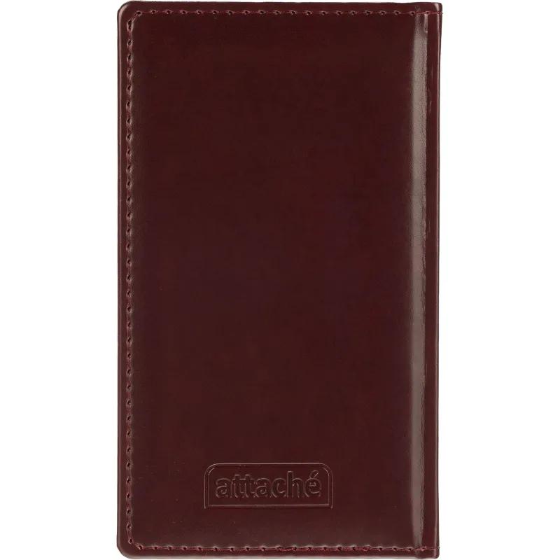 Еженедельник датированный 2026 АТТАСНЕ 64л, 90х160мм,карм.верт,Каньон бордо