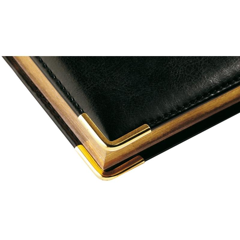 Ежедневник полудатированный А5+, 208л, BOSS черный 3-404/267