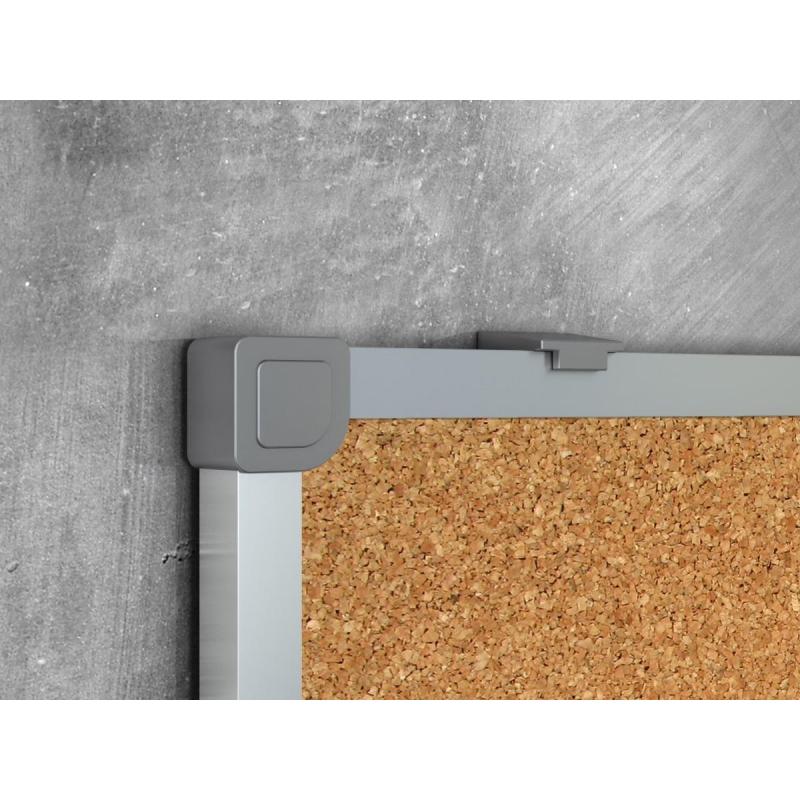 Доска для информации комб.пробков/магн-маркерная лак 60х90см алюм.ра Combo