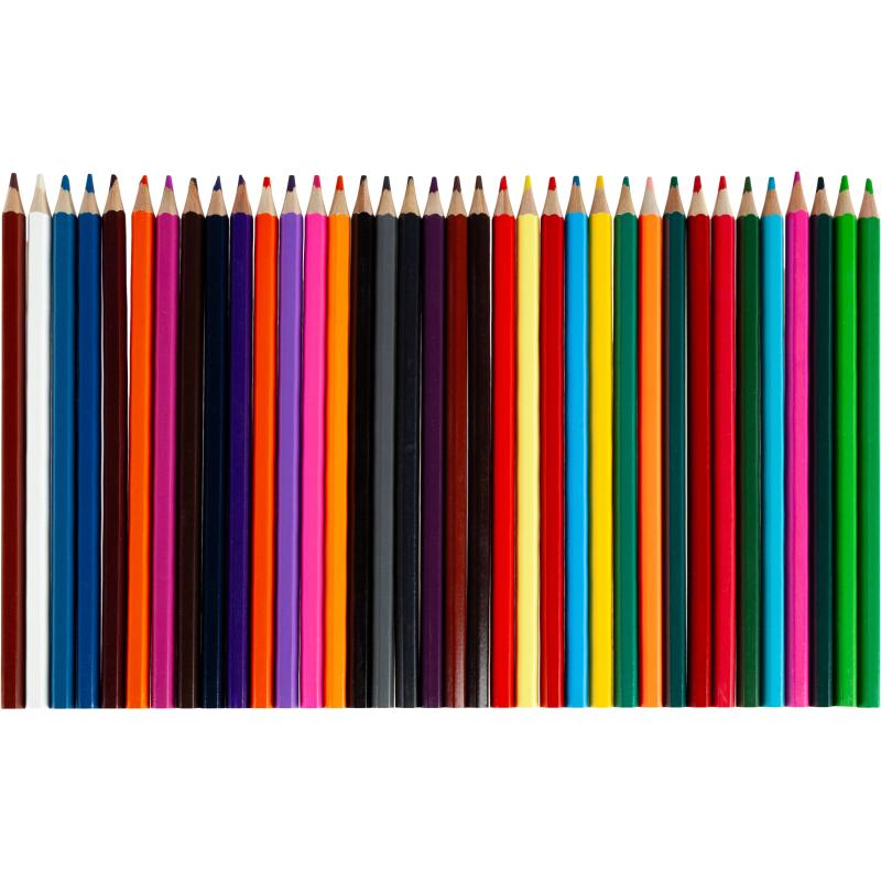 Карандаши цветные 36 цв 6-гран ColorPics в наборе