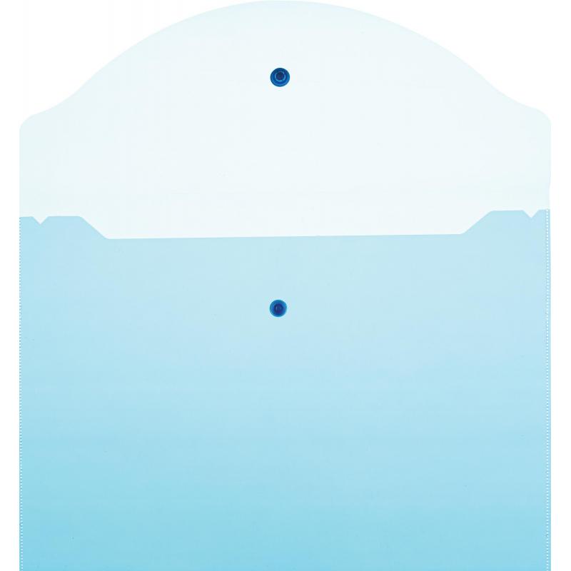 Папка-конверт на кнопке А4 Attache цвет в ассортименте 120 мкм 10 шт/уп