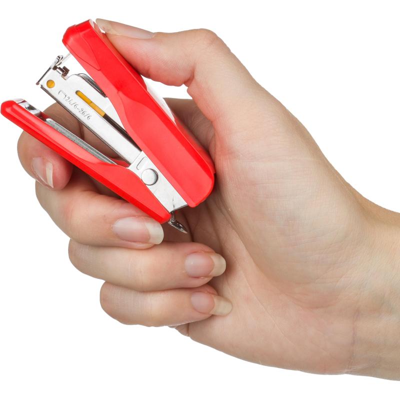 Степлер -мини Комус MSR2420 (№24/6-26/6) до 20 лист.,металл, красный