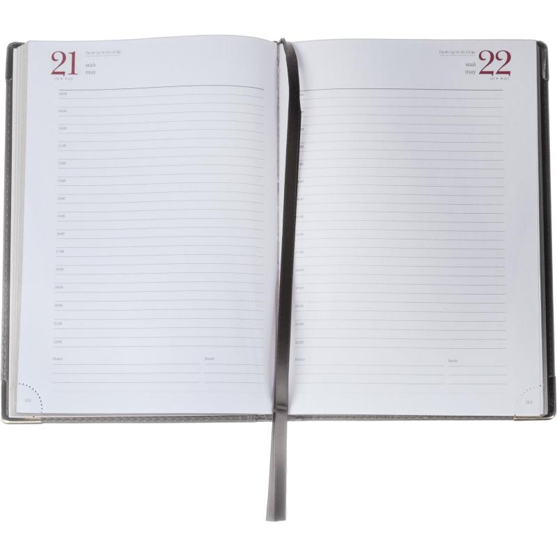 Ежедневник полудатированный А5+ п/дат. boss (серый) 3-404/273