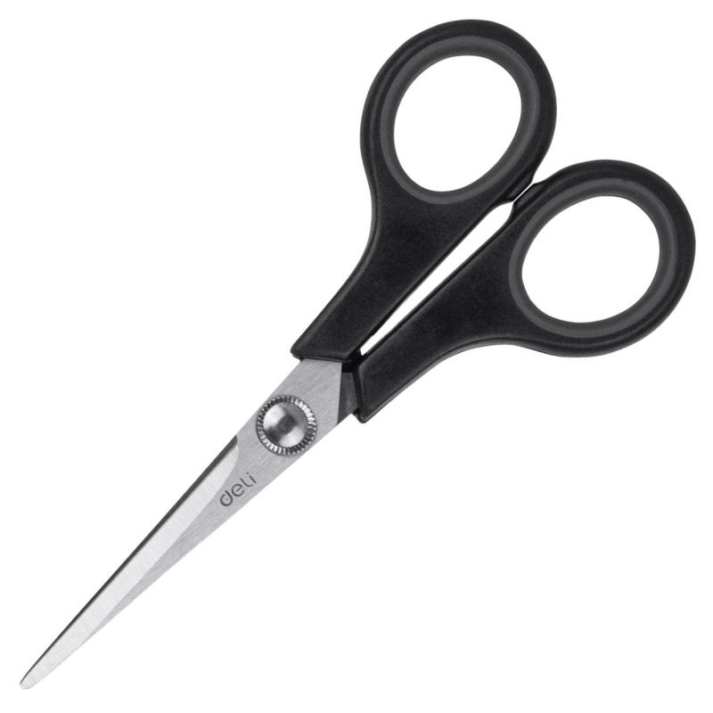 Ножницы Deli E6005 Soft-touch офисные 140мм сталь ассорти блистер