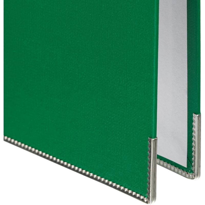 Папка-регистратор 50мм зелен_бюджет, ПБП1, мет угол, реестр