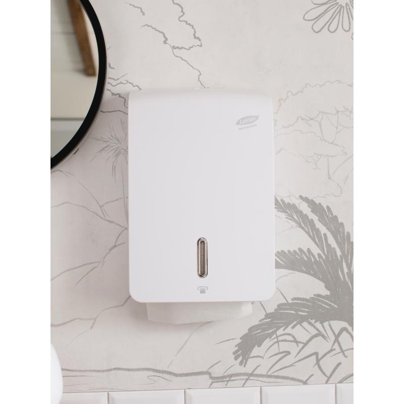 Диспенсер для полотенец лист Luscan Prof Etalon Z-слож maxi белый 151061