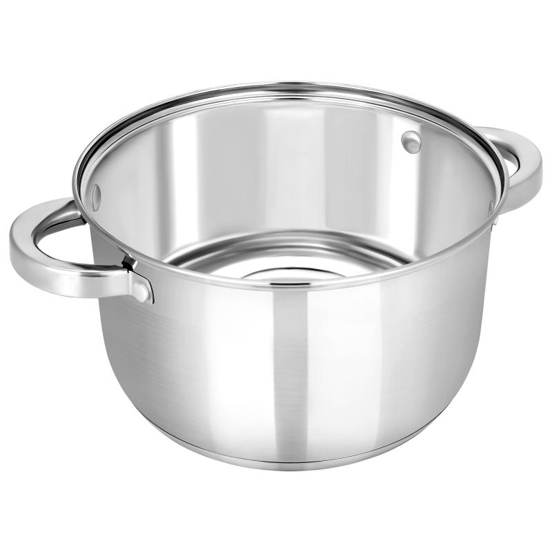 Кастрюля нерж Rondy 5,0л , D=23,5cм, SH07503