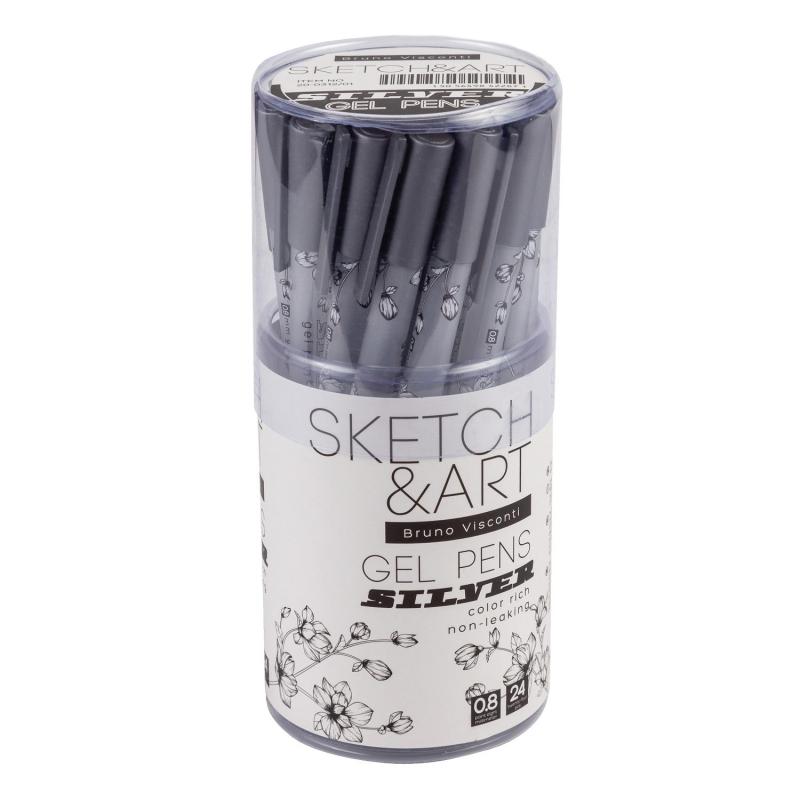 Ручка гелевая SKETCH&ARTUniWrite.SILVER 0,8мм СЕРЕБРЯНАЯ 20-0312/01