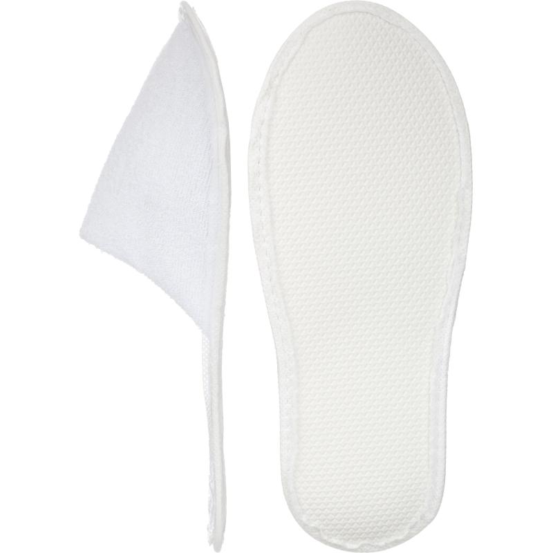 Тапочки одноразовые махр.ТО-153Прем отель-3ЭВА 3мм закр мыс.махр,пор