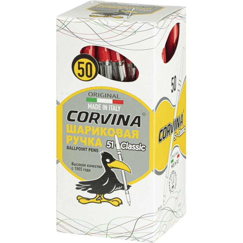 Ручка шариковая неавтомат. CORVINA 51 Classic красный 1,0мм Италия