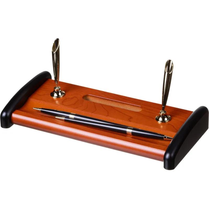 Набор настольный RS6M-3A на 6 предметов из МДФ, цвет: палисандровый/черный