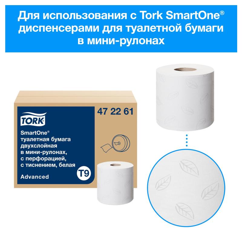 Бумага туалетная Торк/Tellus SmartOne/SmartChoice Комфорт2сл12рул/уп_472261