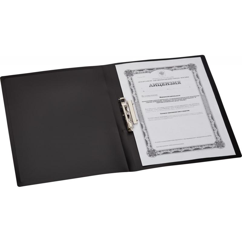 Папка с зажимом 055Z-E черный