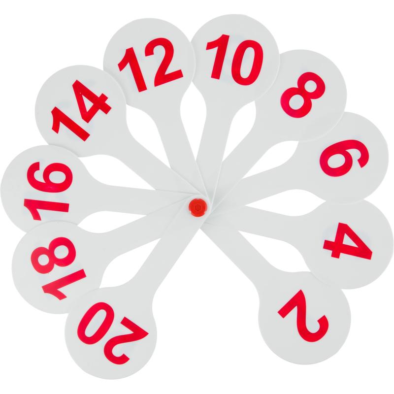 Веер-касса набор (3 веера) гласные-согласные буквы и цифры, ВК12