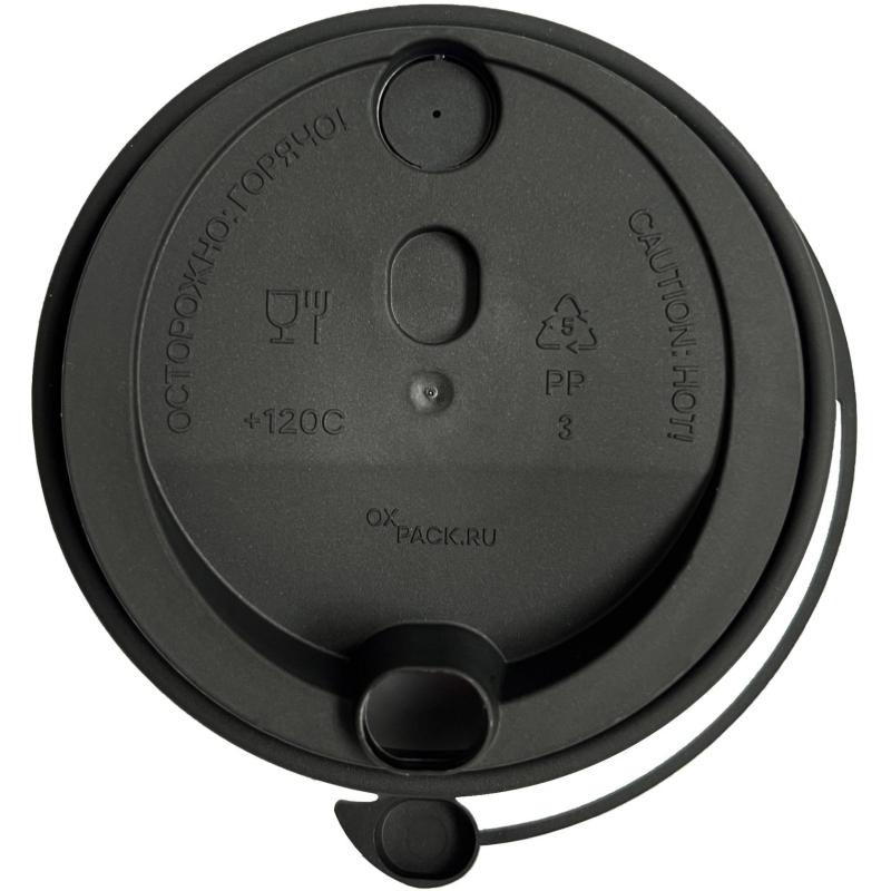 Крышка д/стакана, d-90мм, ПП черная М, ПЩ Hide УС-Кр 1000шт/кор