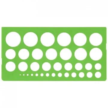 Линейка окружностей от 1 до 36мм,ТТ-21