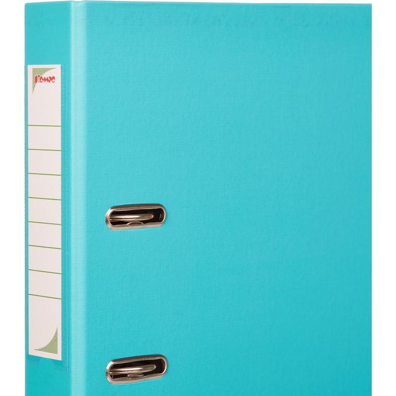 Папка-регистратор Комус Экономи 50мм бирюзовый тиффани,ПБП1,карм.кор,мет.уг