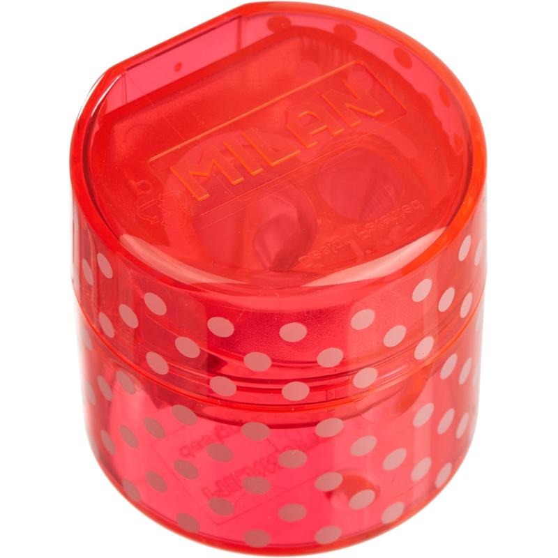 Набор Milan точилка DUET LOOK 2отв красн + 2 ластика 430 синт кауч BYM10369