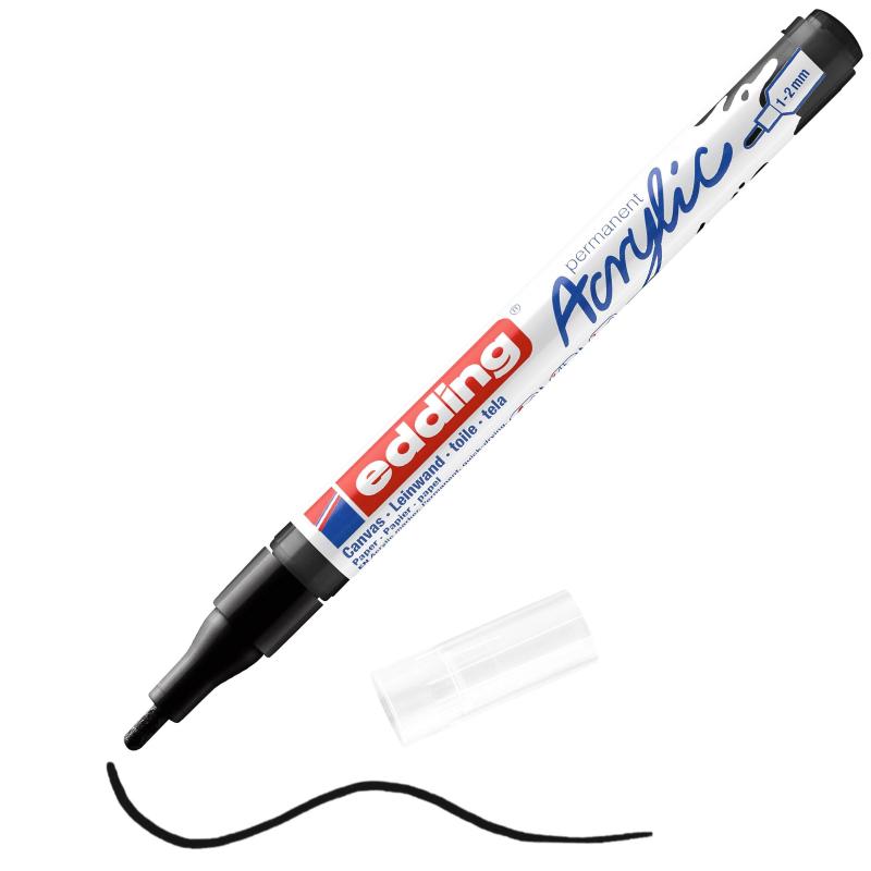 Набор акриловых маркеров Edding Start easy set 12 шт. + набор открыток