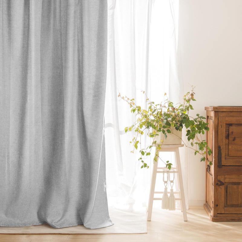 Штора Волшебная Ночь, Рогожка 165х270 см Пепельно-серый 797947