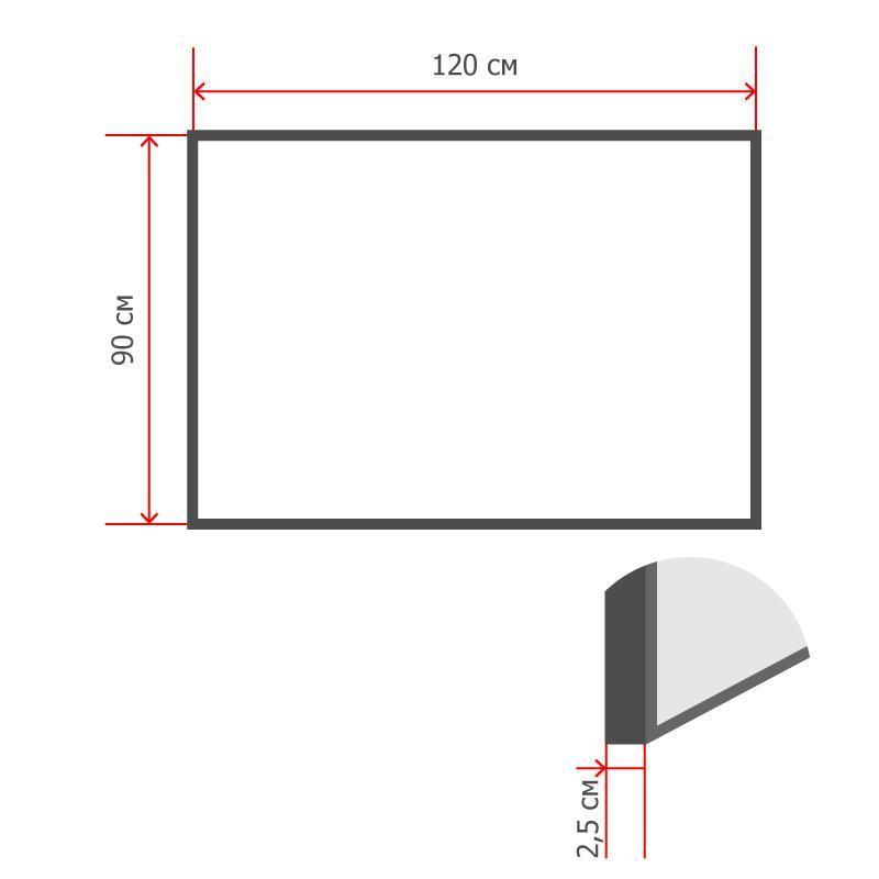 Доска пробковая 90х120 Комус Premium деревян. рама