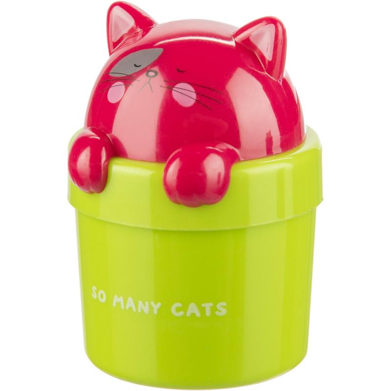 Точилка M&G So Many Cats, 1 отверстие, с контейнером, в ассорт, для детей