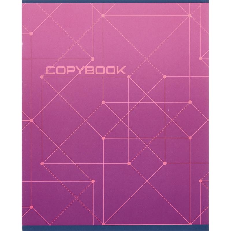 Тетрадь общая А5,48л,кл,скоб,блок-офсет-2 Attache Alpha фиол/красн вассорт