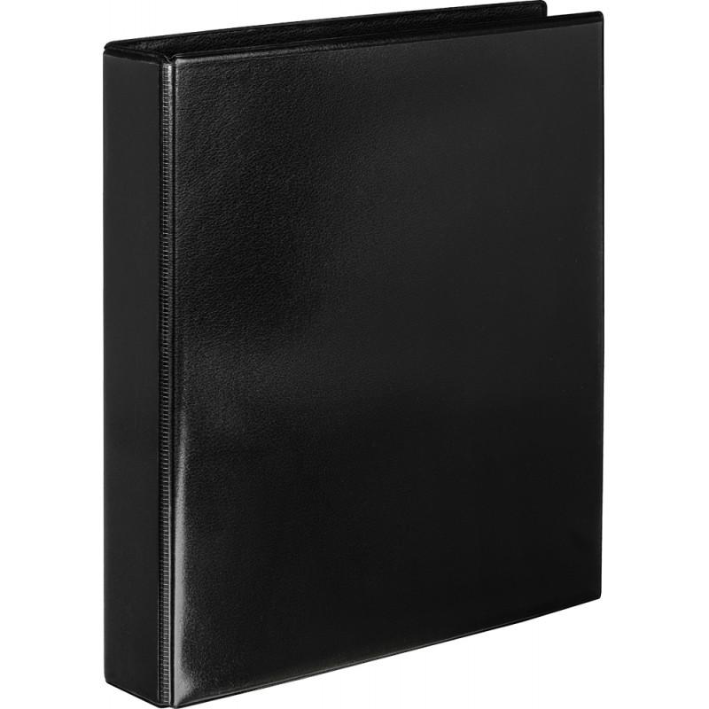 Папка Панорама на 4-х кольцах Attache черный 50мм Россия 1,5мм б/уг с Dмех