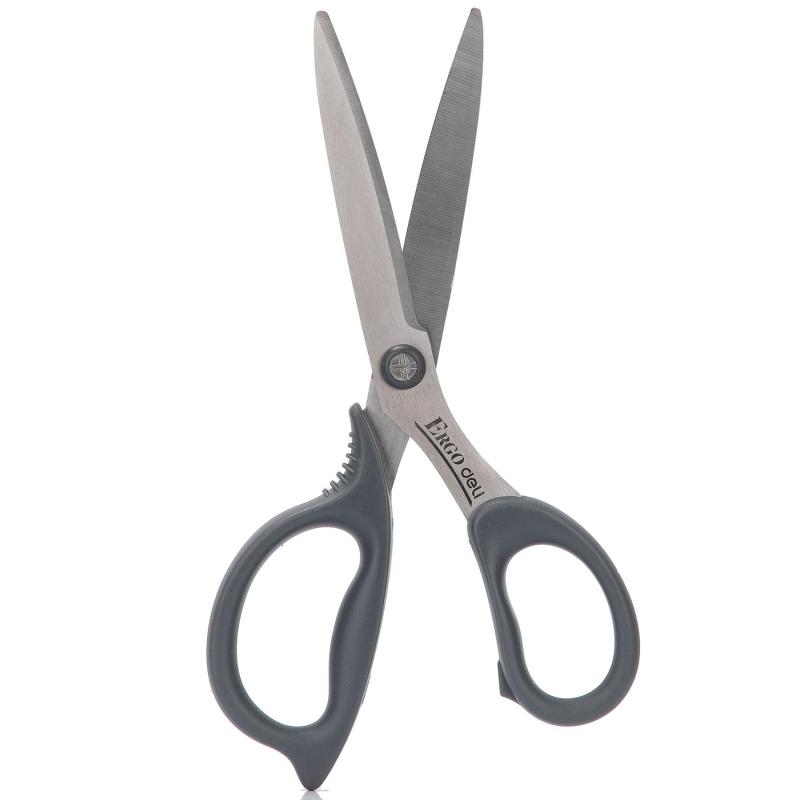 Ножницы Deli E77756 офисные 170мм пластиковые сталь ассорти блистер