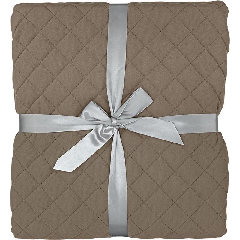 Покрывало 220х240 Теодора коричневый,161496