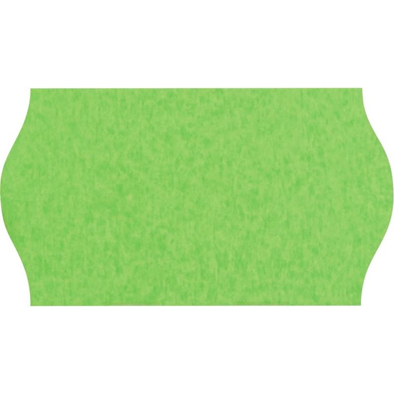 Этикет-лента 22х12 зел волна 1000шт/рул 10рул/уп