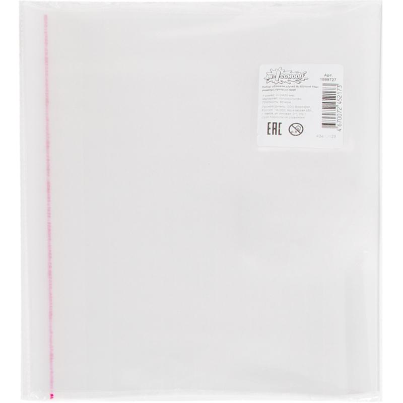 Набор обложек д/учеб №1School 10шт универс,прозр,кл край,ПП,80мкм,232х400