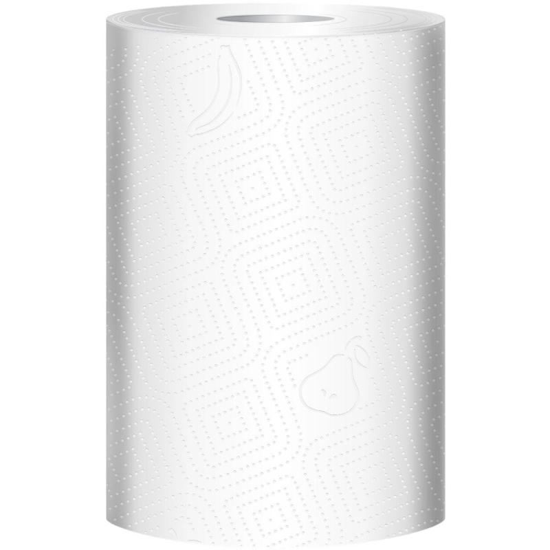 Полотенца бумажные LUSCAN бел цел 16,5 м 2-сл.,с тиснением, 4рул./уп