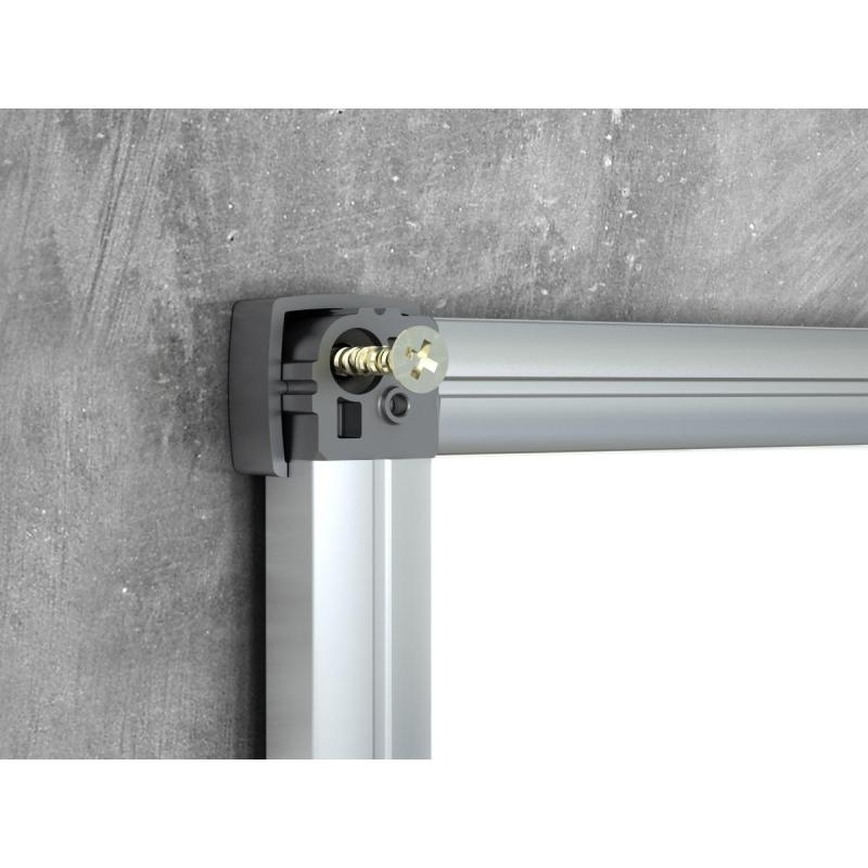 Доска для информации комб.пробковая/магн-маркерн лак 90х120см алюм.р Combo