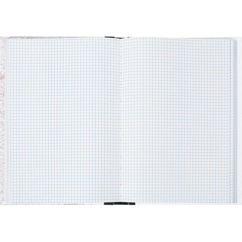 Книга учета 128л. в клетку типограф.,  обл.тв.картон