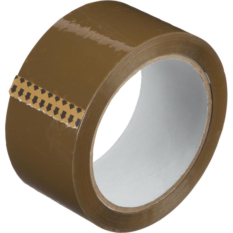 Клейкая лента упаковочная 48мм х 66м, коричневый, 45мкм, 6 шт/уп
