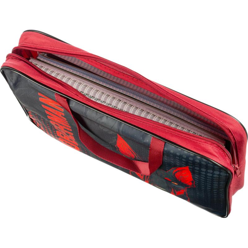 Папка школьника А4 с ручками + твердое дно, ШИРОКАЯ,ПШ-11, DOBERMAN