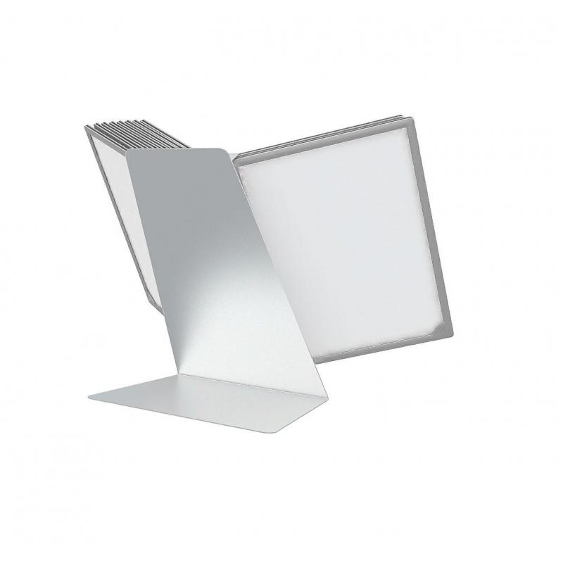 Демосистема настольная перекидная,10 панелей А4, цвет серый 153080-03