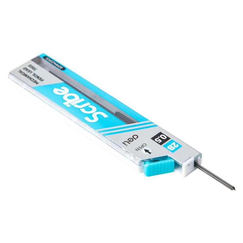 Стержень микрографический Deli, 0,5 мм 2B, упаковка в ассортименте, 20 шт