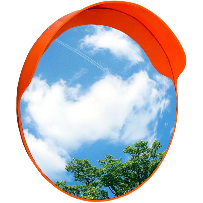 Зеркало дорожное сферическое, уличное 600 мм, с козырьком  Turbosky